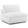 Modway Furniture Commix Down Filled Overstuffed Armless Chair, White EEI-3270-WHI